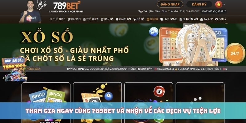 Tham gia ngay cùng 789BET và nhận về các dịch vụ tiện lợi